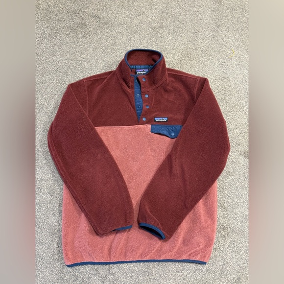 Patagonia Women's Lightweight Synchilla Snap-T Fleece Pullover (Roseship) Retro - Picture 4 of 7